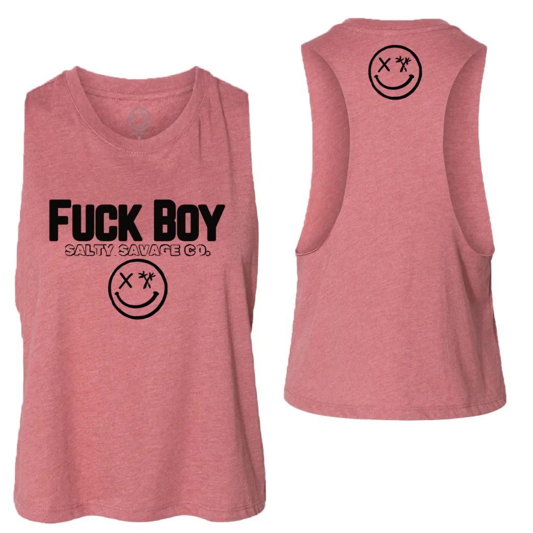 Ladies "FUCK BOY" Flowy Crop Tank