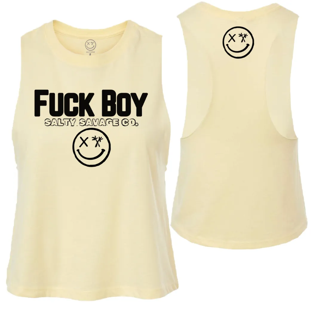 Ladies "FUCK BOY" Flowy Crop Tank