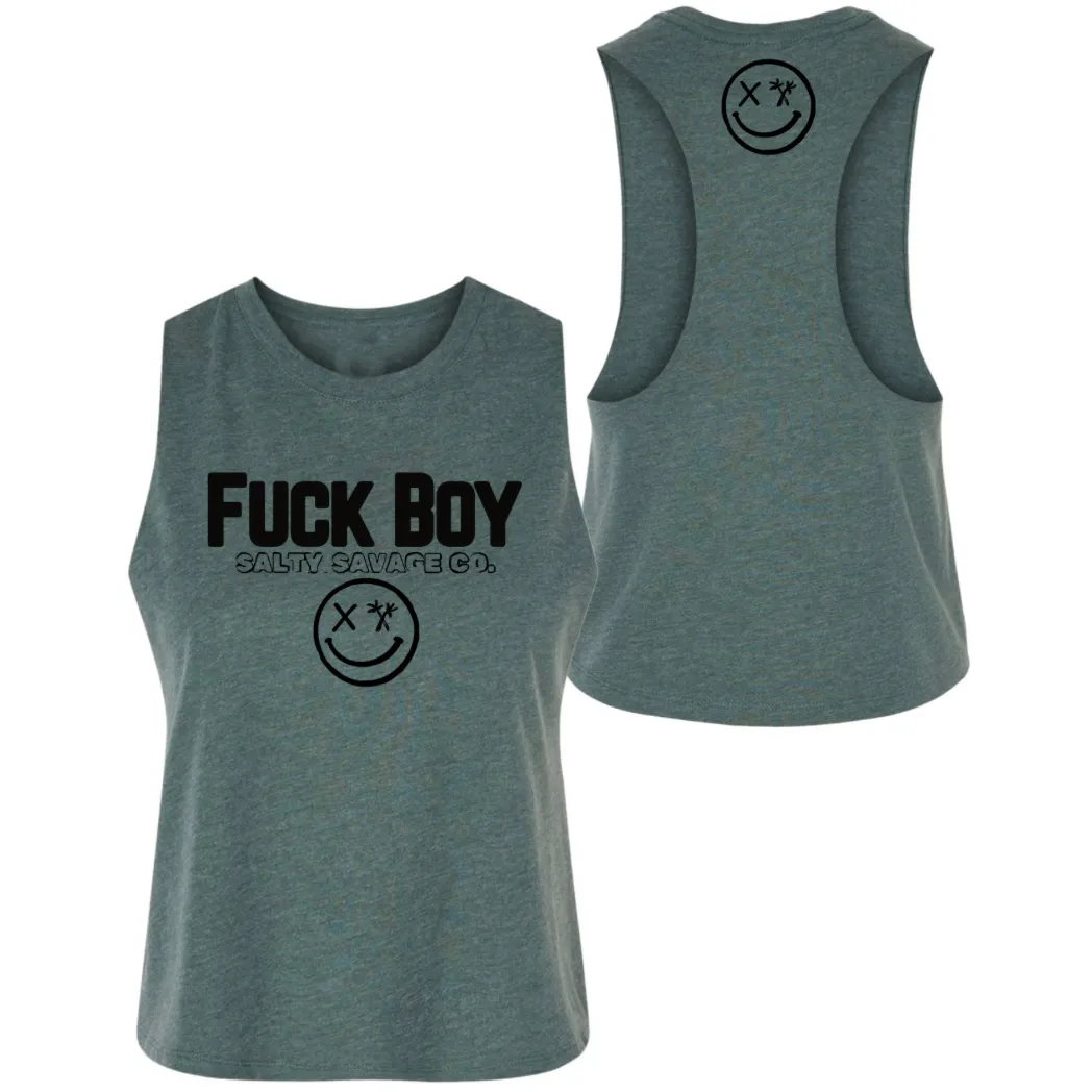 Ladies "FUCK BOY" Flowy Crop Tank