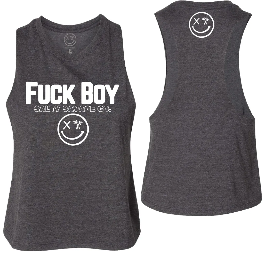 Ladies "FUCK BOY" Flowy Crop Tank