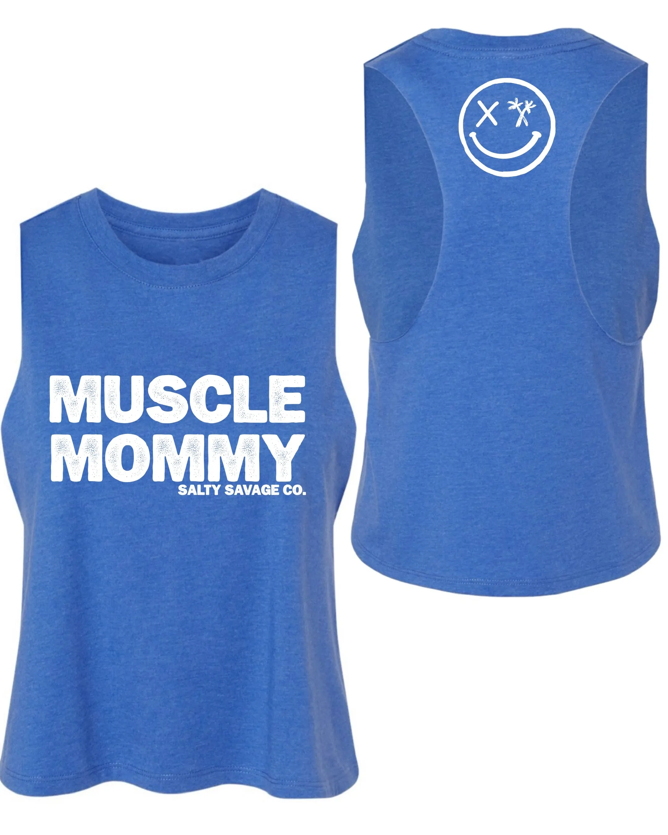 Ladies "Muscle Mommy" Flowy Crop Tank