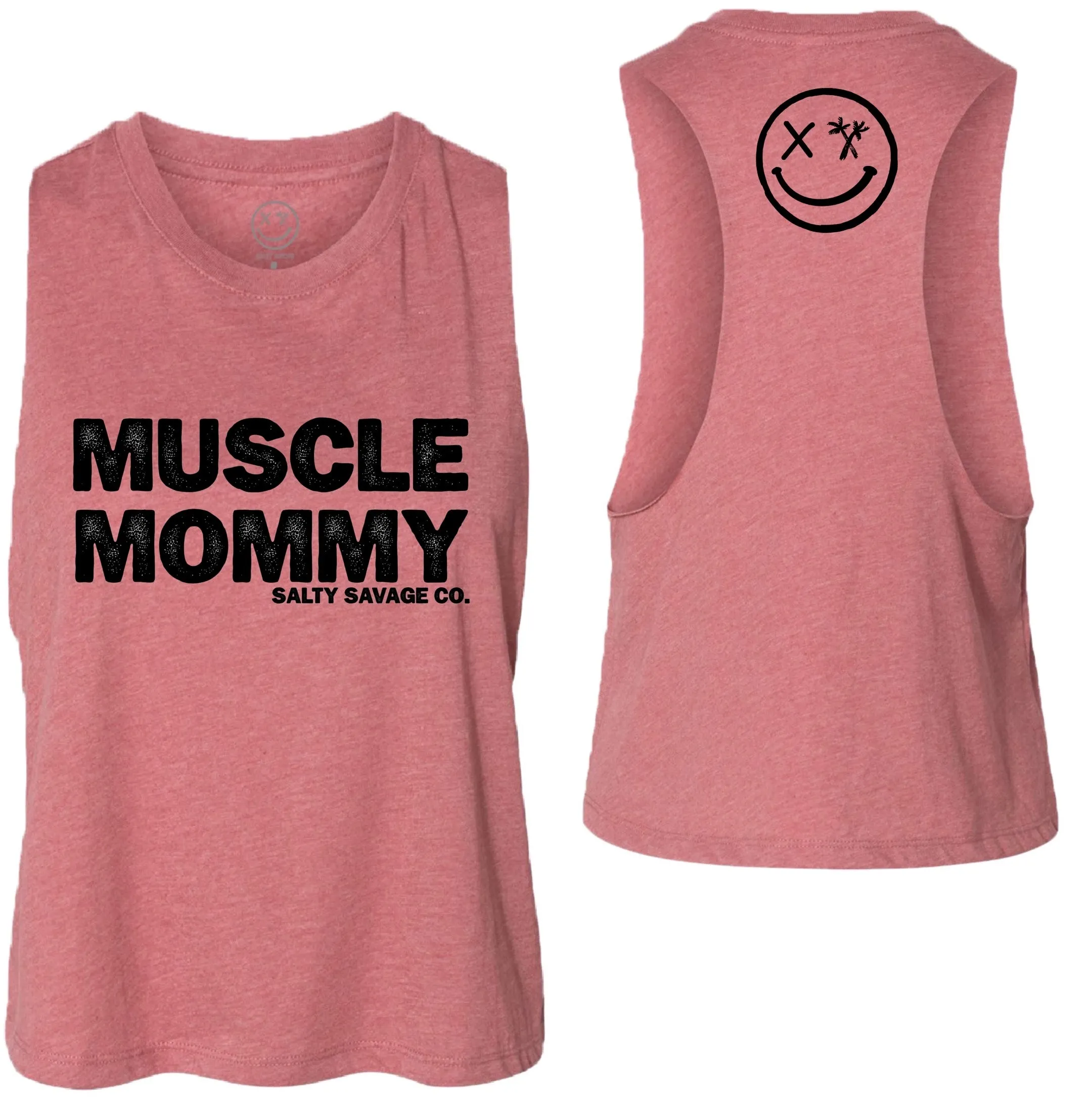 Ladies "Muscle Mommy" Flowy Crop Tank