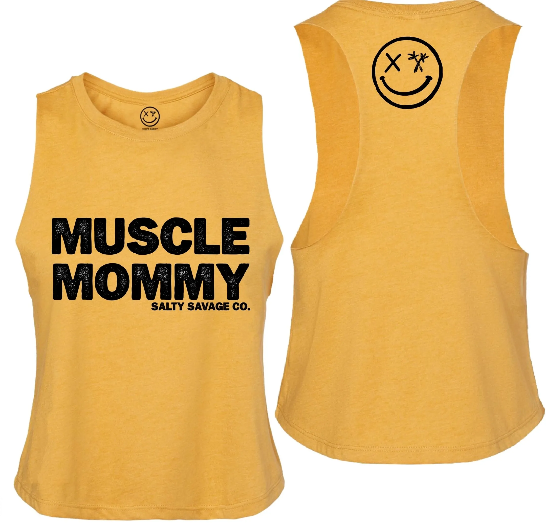 Ladies "Muscle Mommy" Flowy Crop Tank