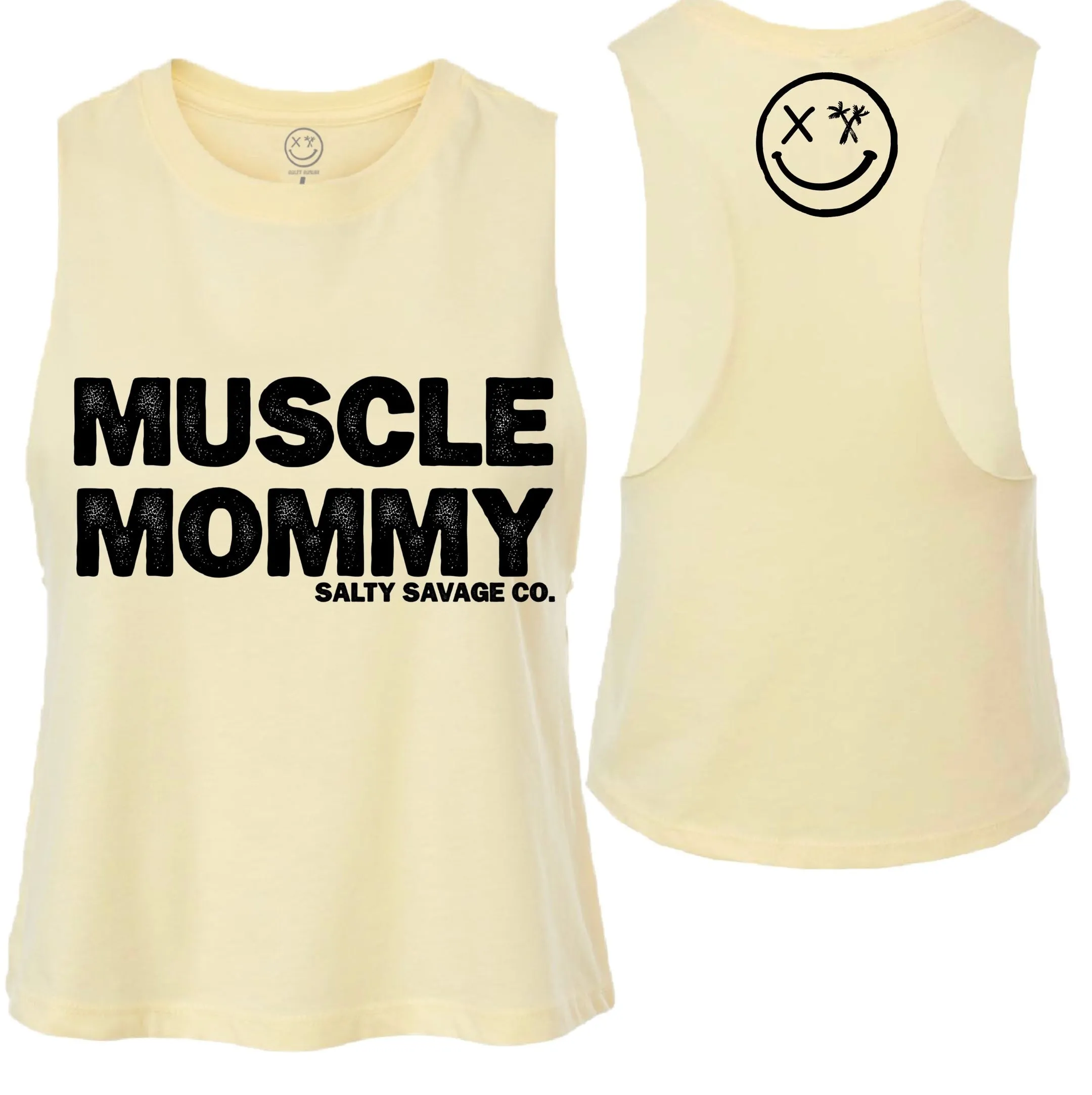 Ladies "Muscle Mommy" Flowy Crop Tank