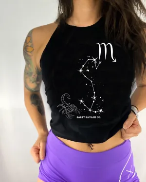 Ladies "Scorpio" Flowy Crop Tank | Zodiac Collection