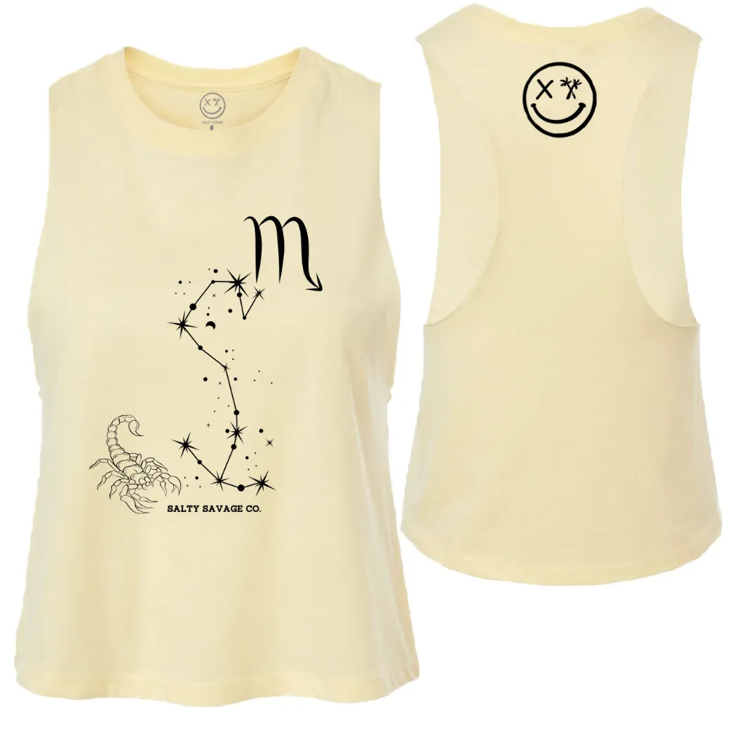 Ladies "Scorpio" Flowy Crop Tank | Zodiac Collection