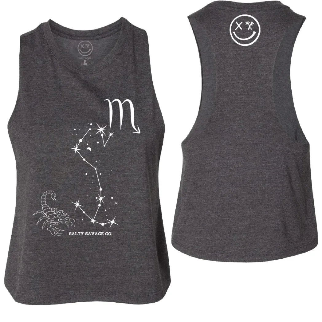 Ladies "Scorpio" Flowy Crop Tank | Zodiac Collection