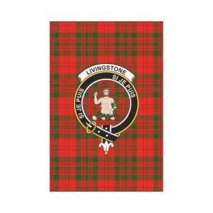 Livingstone Tartan Flag Clan Badge K7