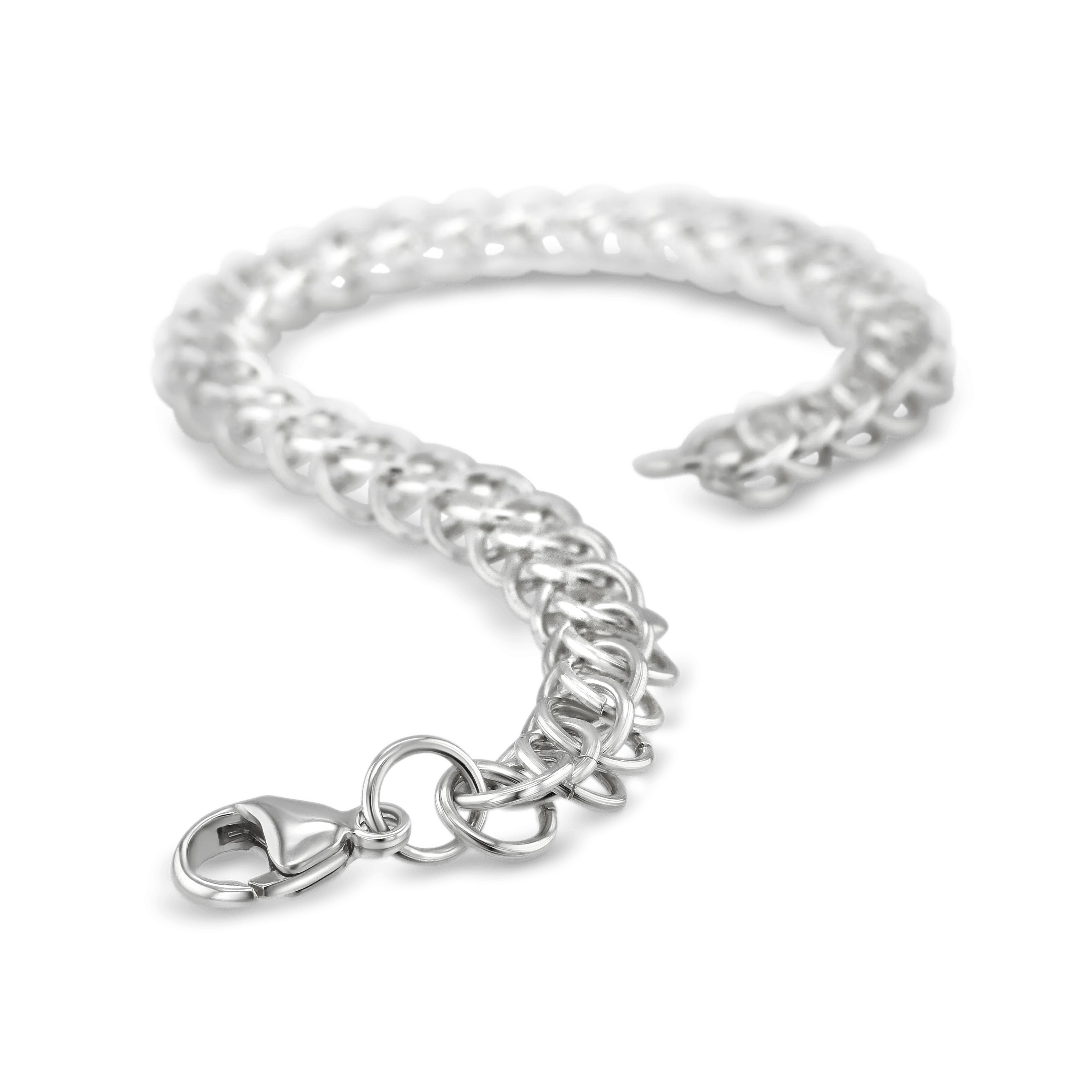 Lockdown V Silver Small Persian Bracelet