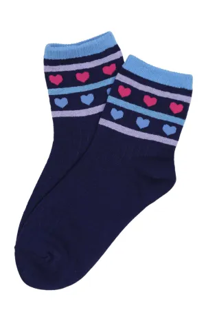 Love Shack Cotton Socks Navy