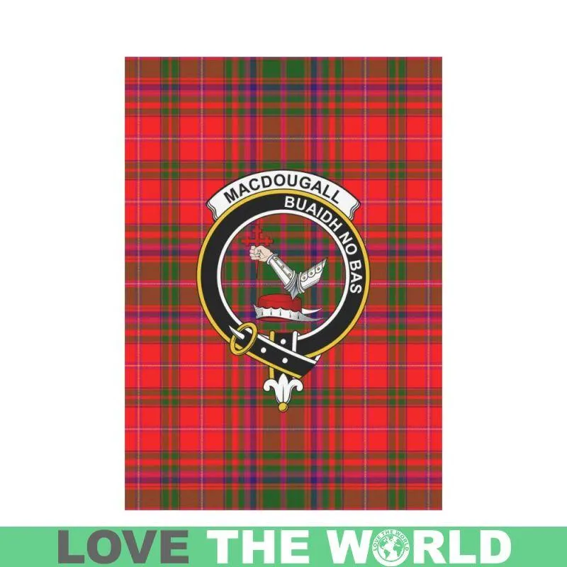 Macdougall Tartan Flag Clan Badge K7