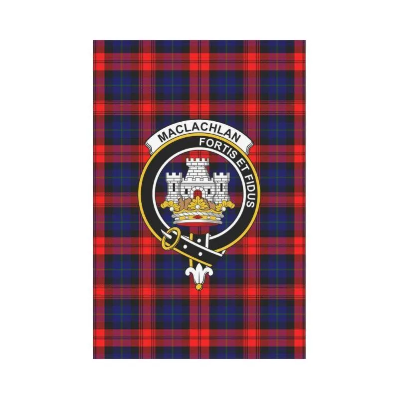 Maclachlan Tartan Flag Clan Badge K7