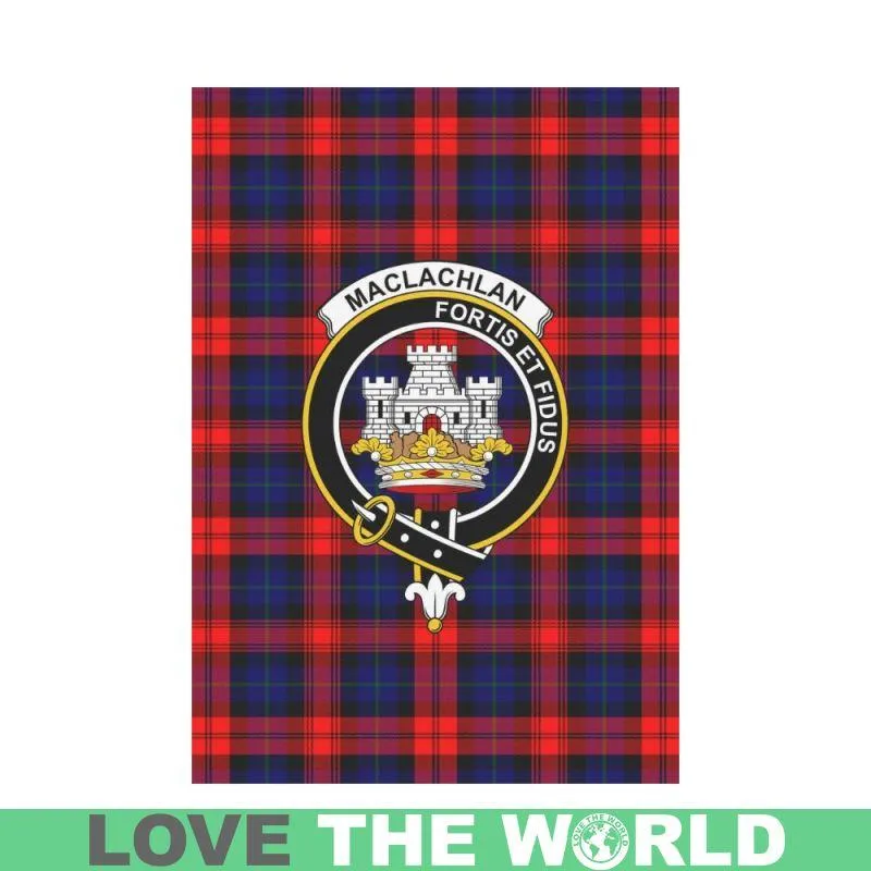 Maclachlan Tartan Flag Clan Badge K7