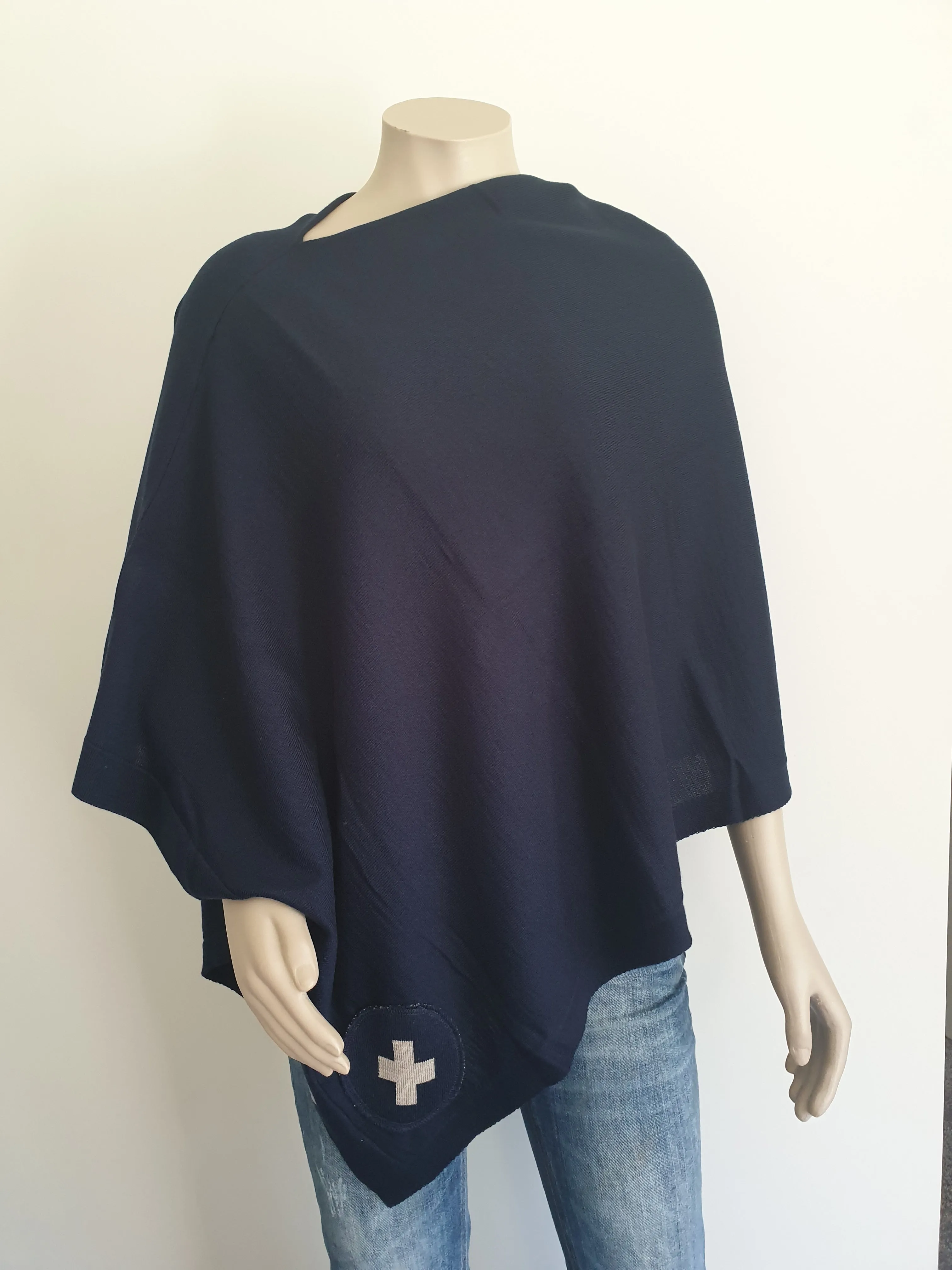 Merino Shrug with cross