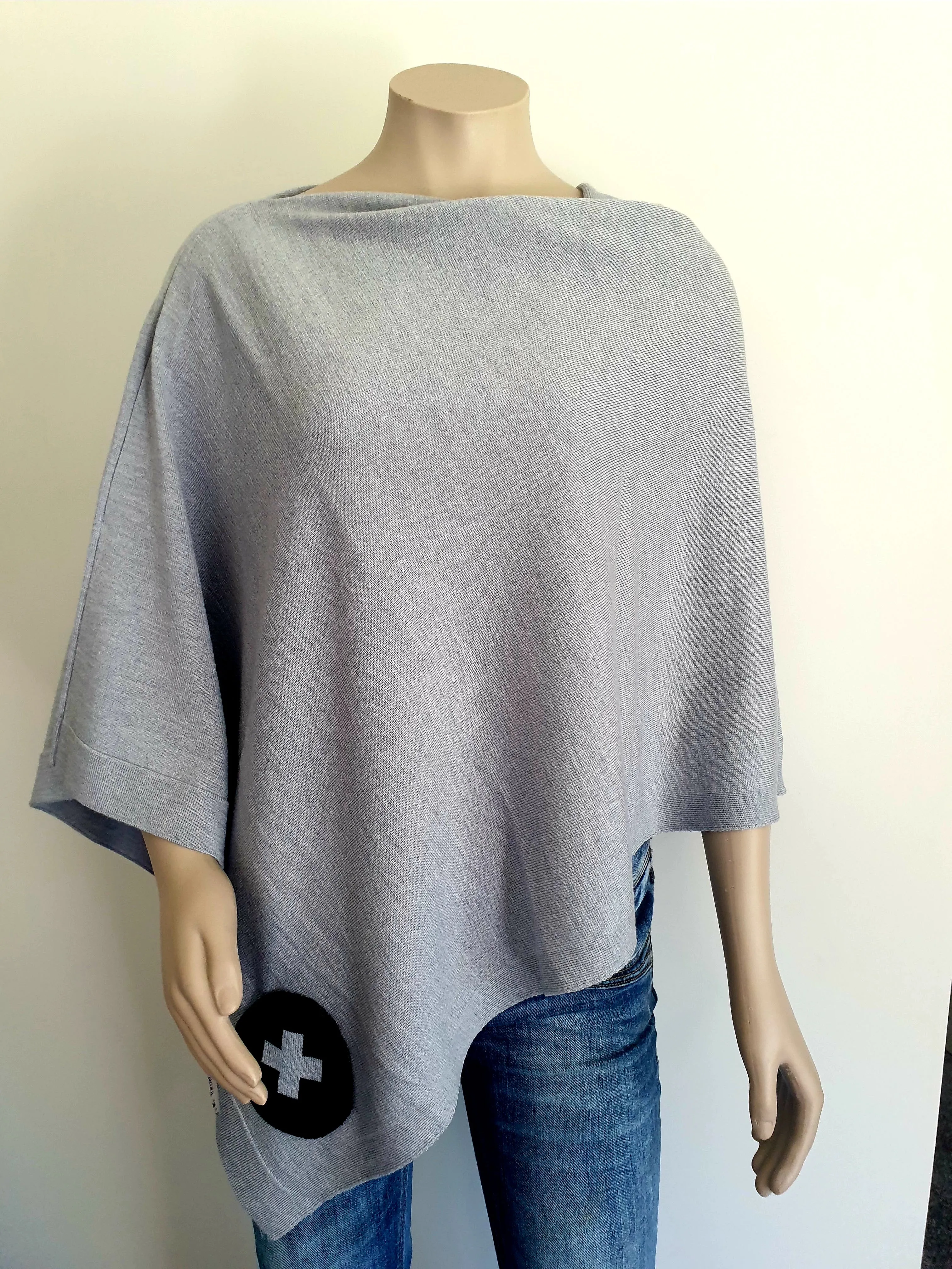 Merino Shrug with cross