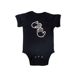 Michigan Hands Onesie (Black)