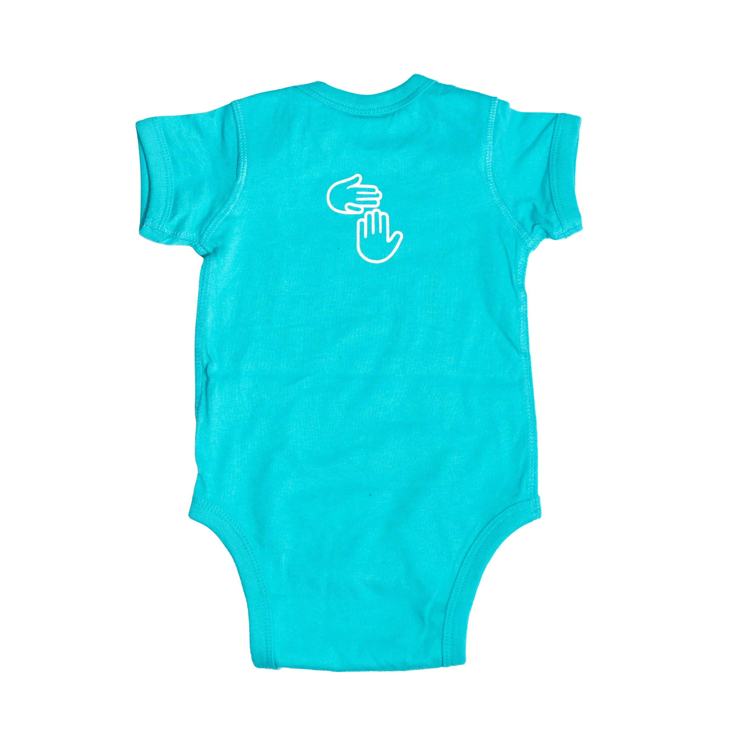 Michigan Hands Onesie (Leland Blue)