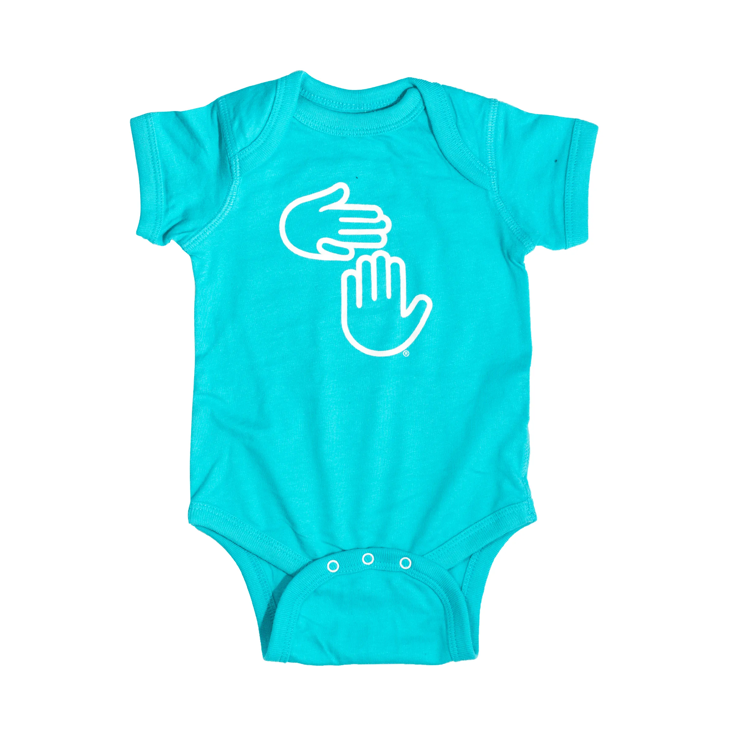 Michigan Hands Onesie (Leland Blue)