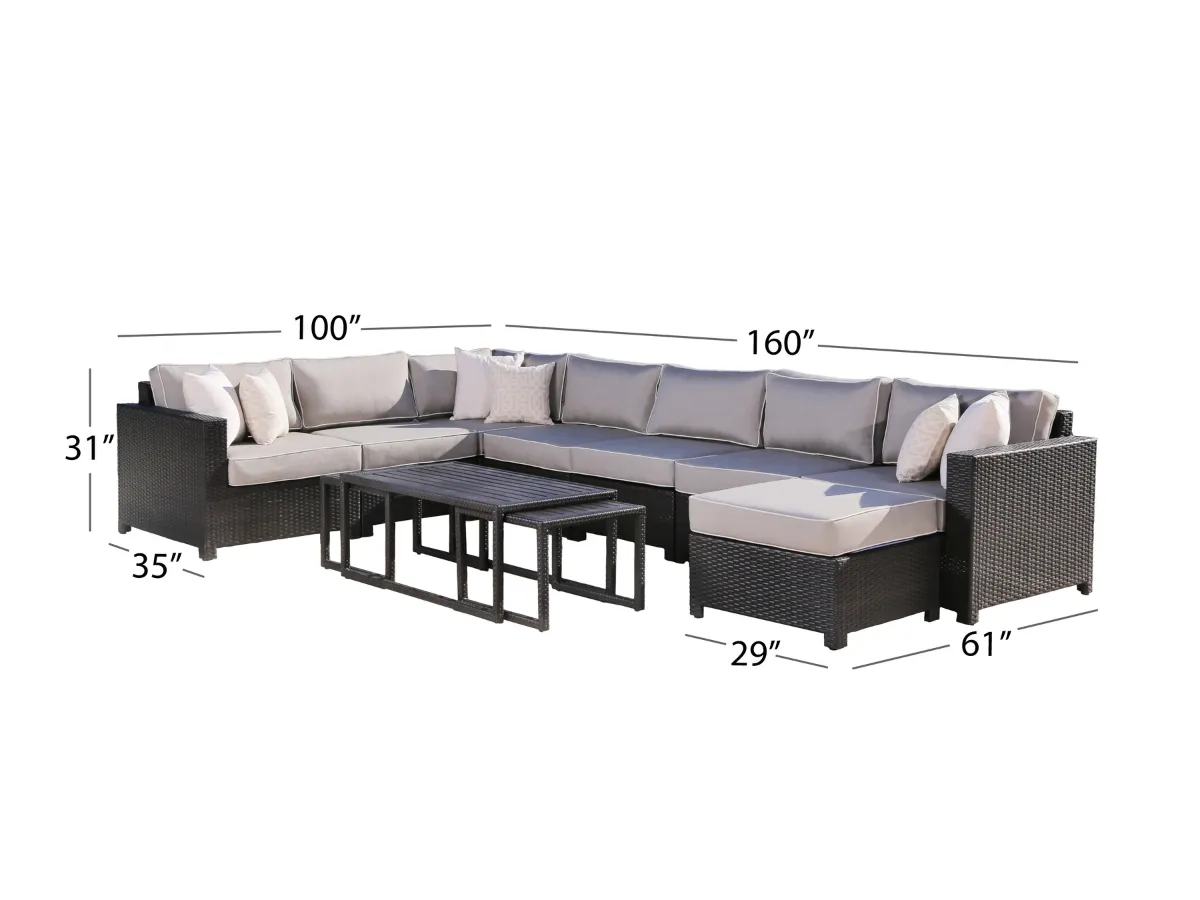 Monaco 11-pc Modular Sectional Set