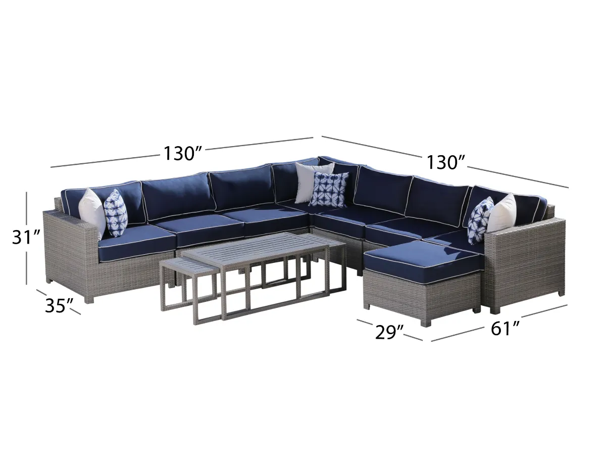 Monaco 11-pc Modular Sectional Set