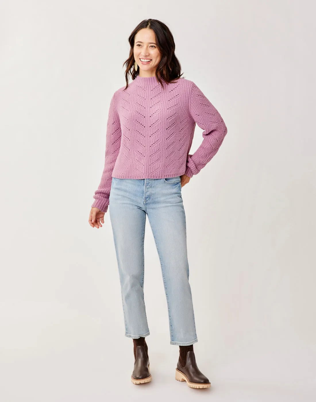 Monroe Sweater: Orchid