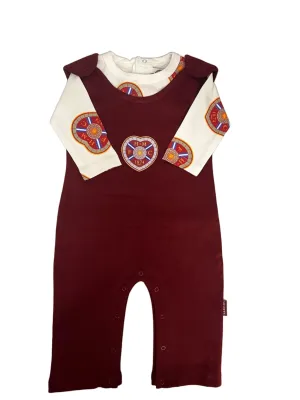 Multi Crest Dungaree Set