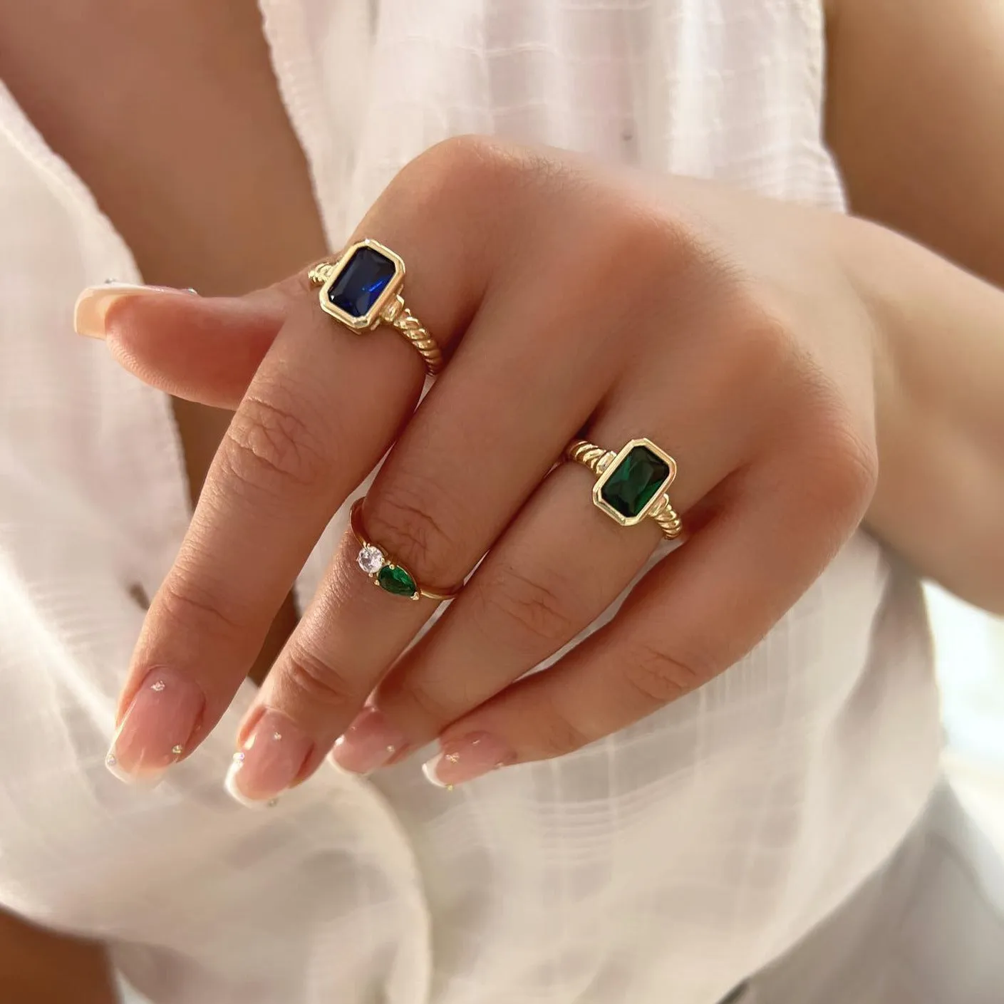 Novella Green Ring