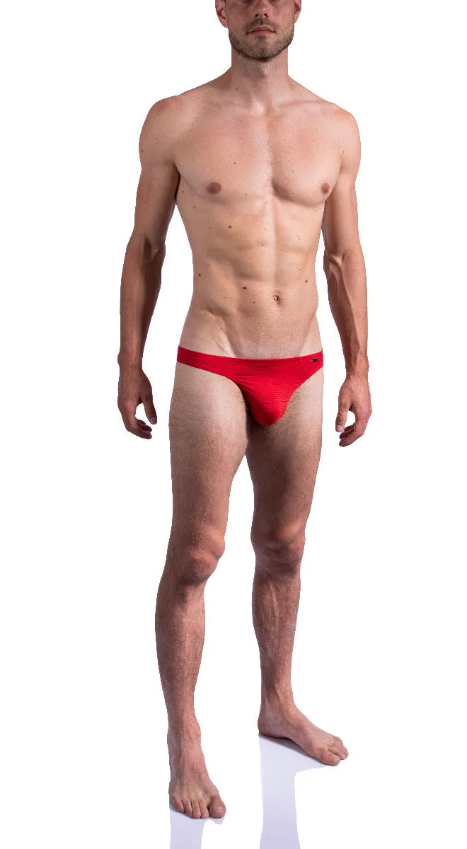 Olaf Benz - Red 1201 - Horizontal Fine Stripe - Mini String