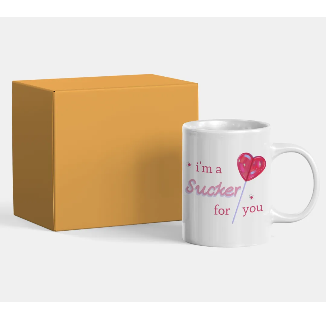 Personalized Coffee Mug - Sucker for You - 325ml