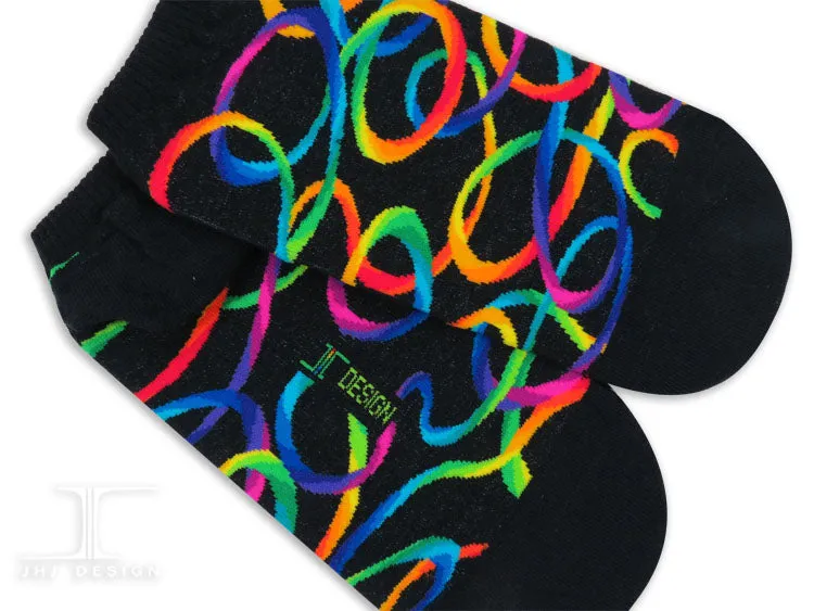 Rainbow Ankles Rainbow Ribbon Swirls