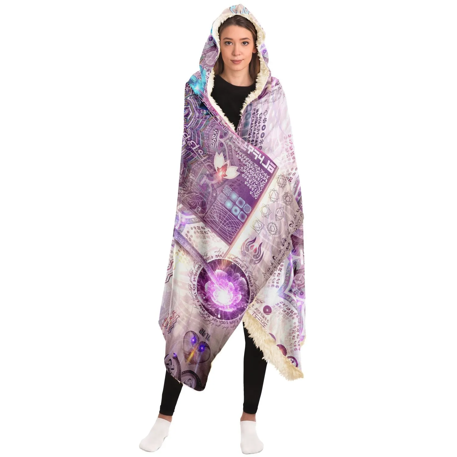 Sahasrara | Crown Chakra Hooded Blanket Sherpa