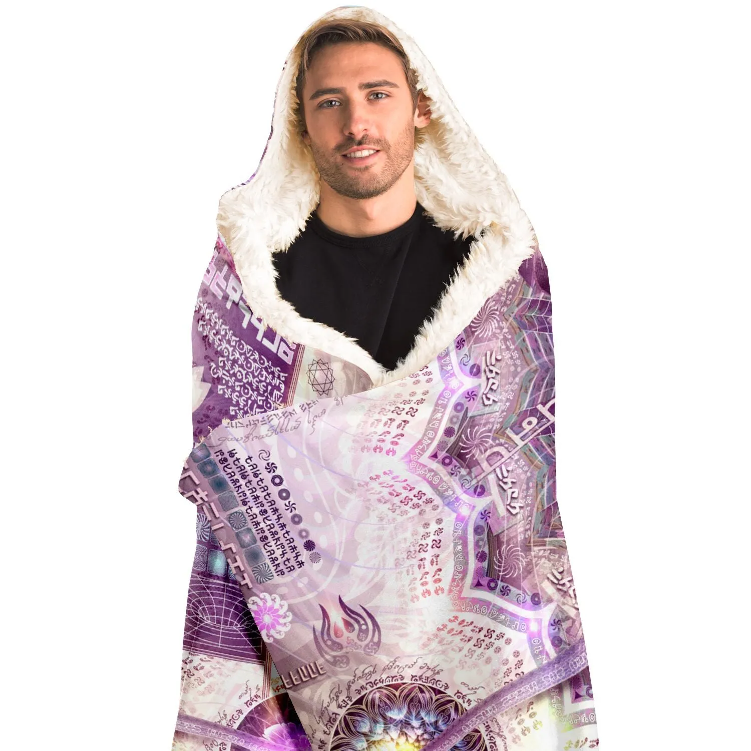 Sahasrara | Crown Chakra Hooded Blanket Sherpa