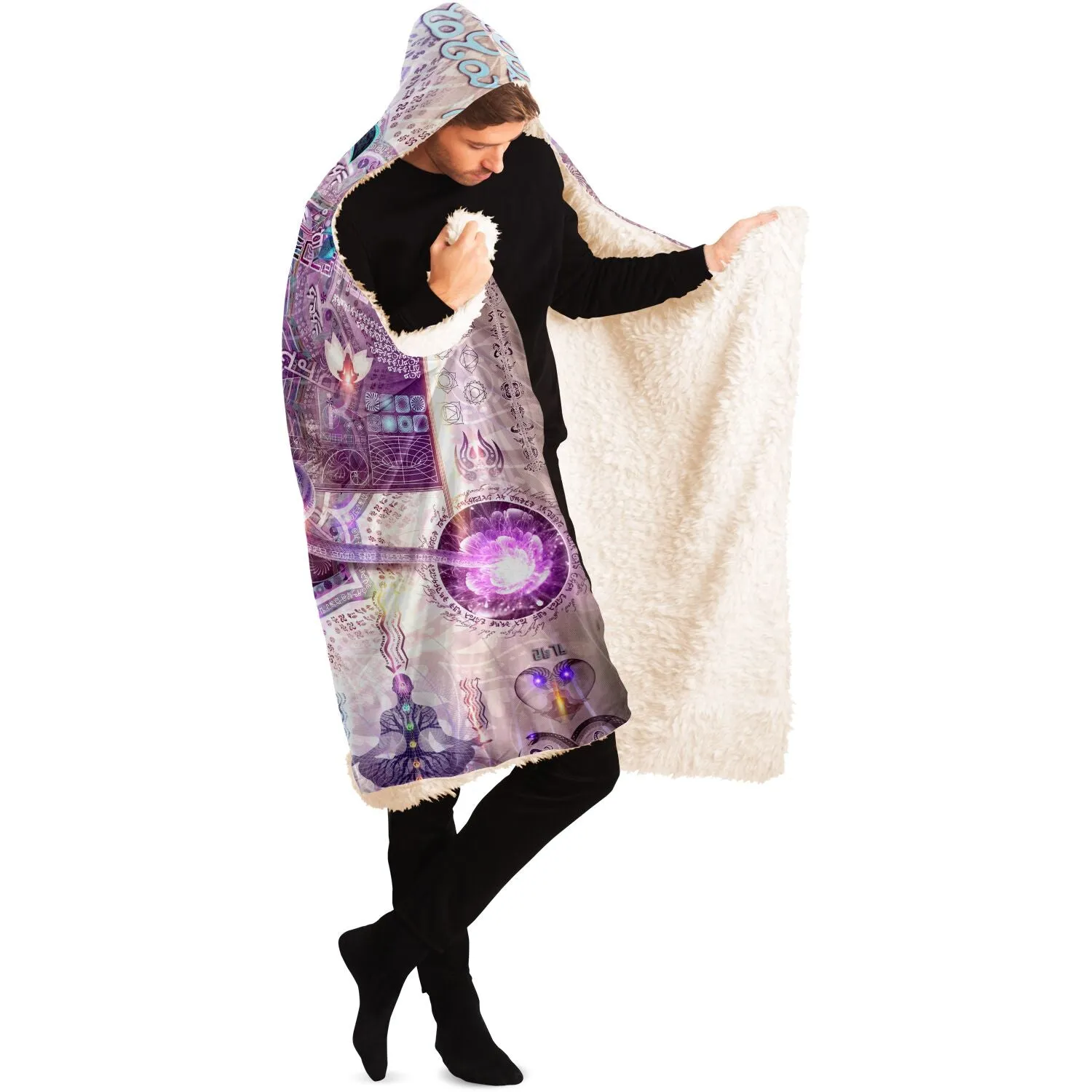 Sahasrara | Crown Chakra Hooded Blanket Sherpa