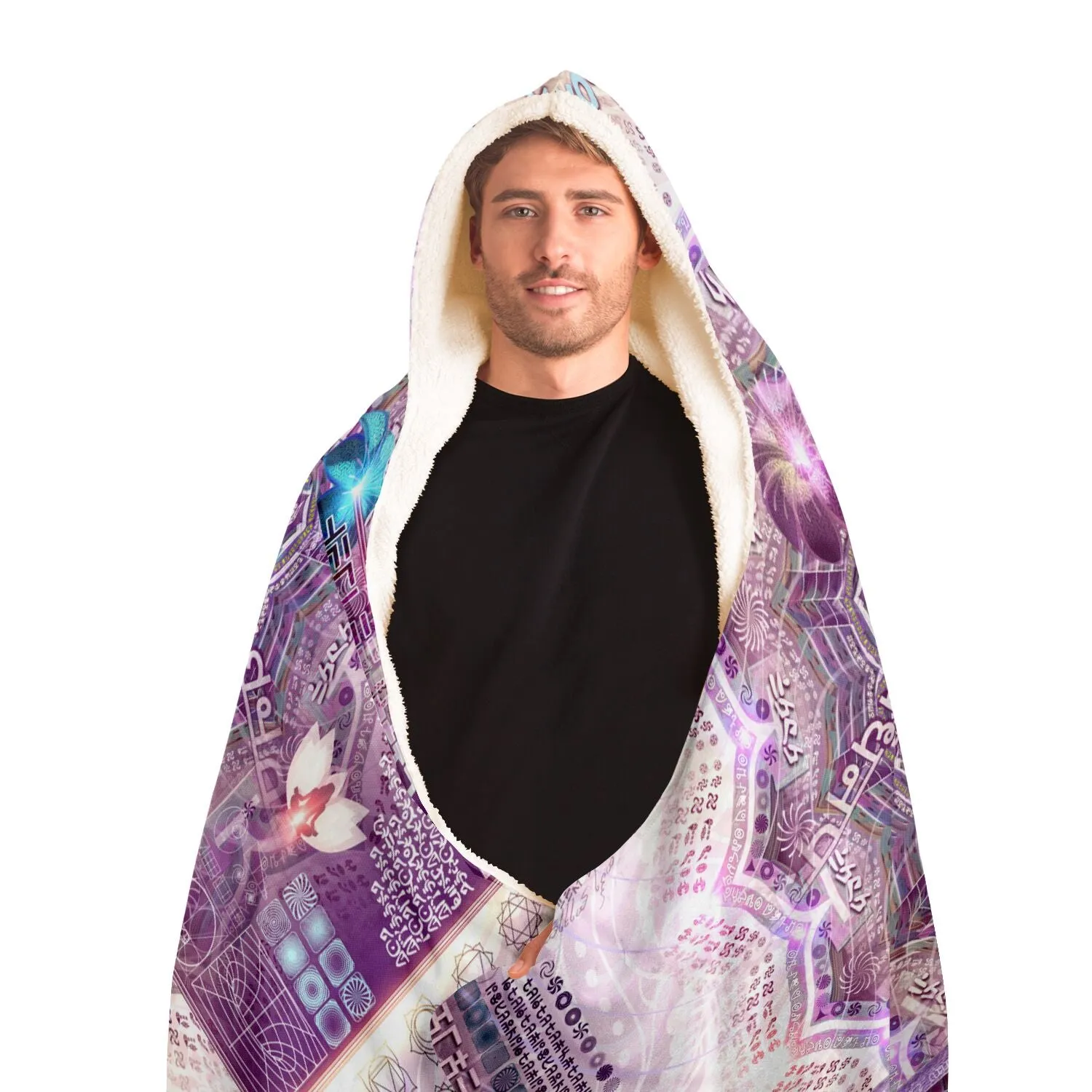 Sahasrara | Crown Chakra Hooded Blanket Sherpa