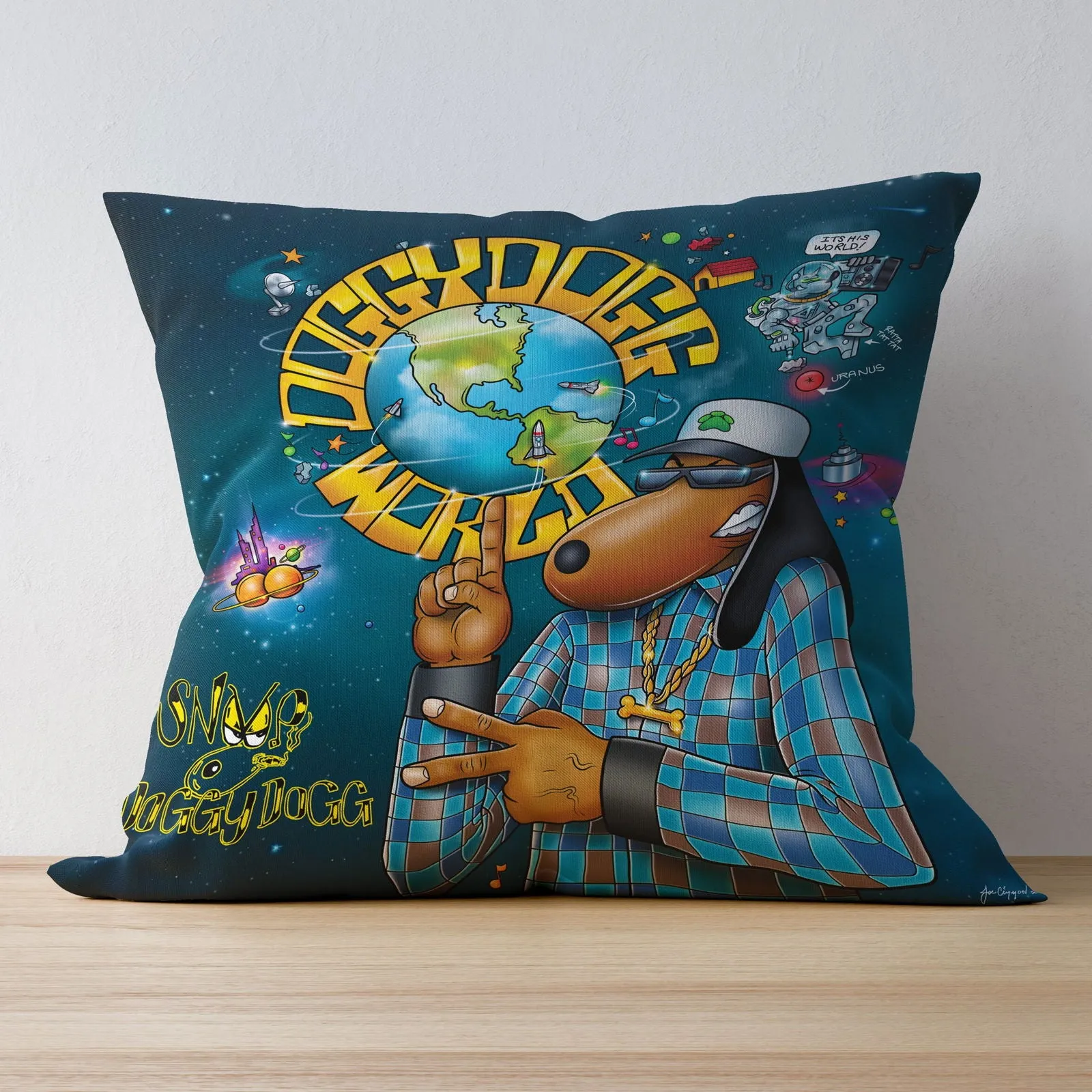 Snoop Dogg Doggyworld Throw Pillow