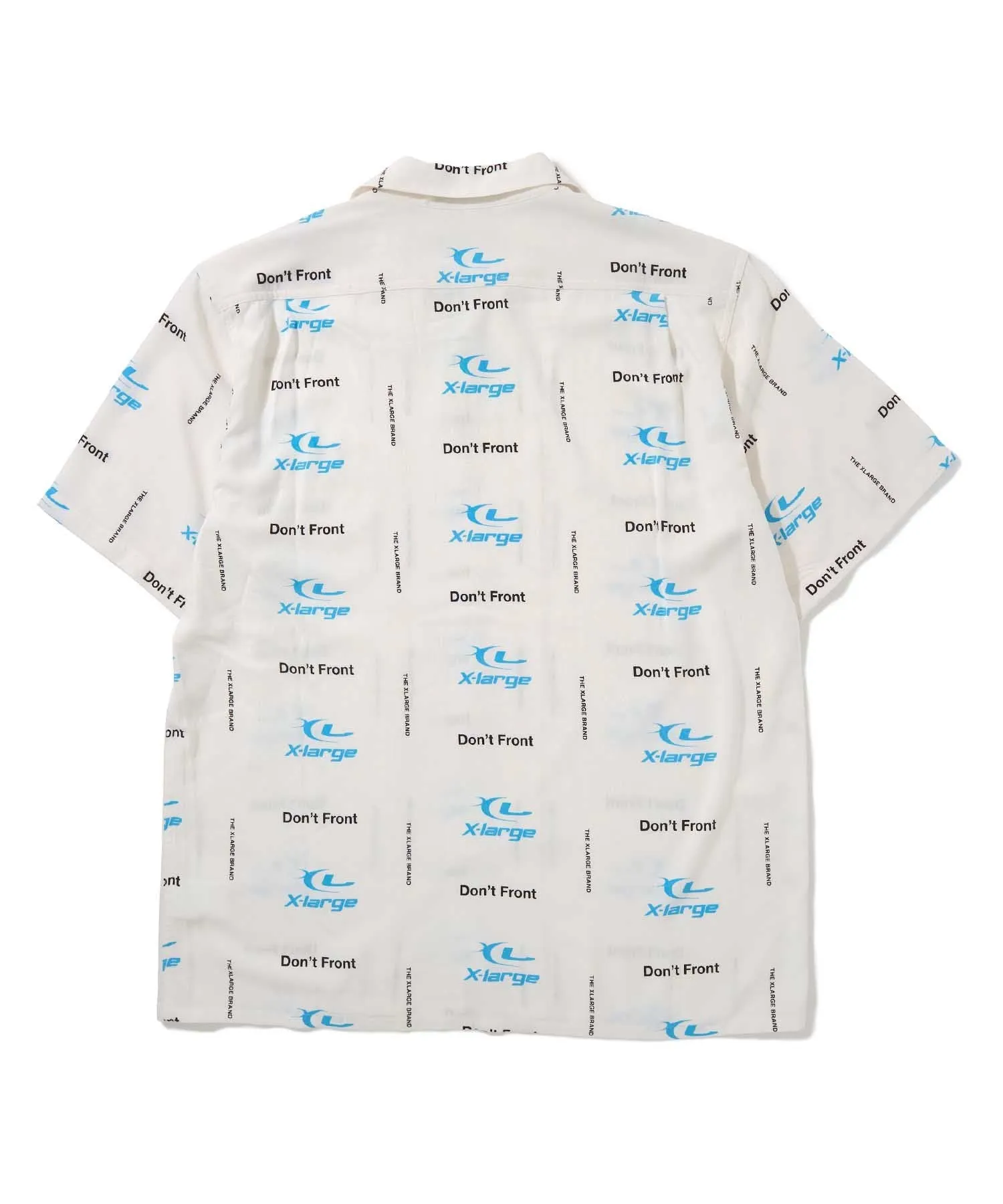 S/S LASER ALLOVER PRINTED RAYON SHIRT