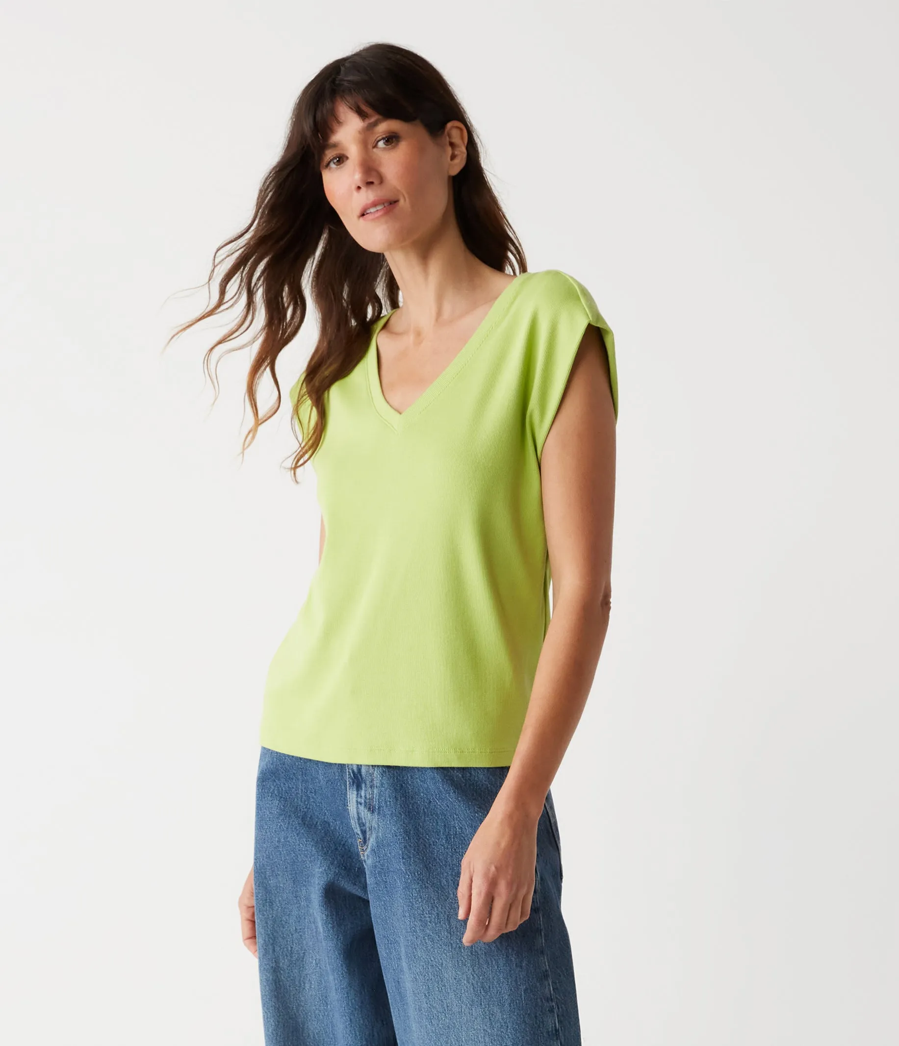 Tati Power Shoulder Top