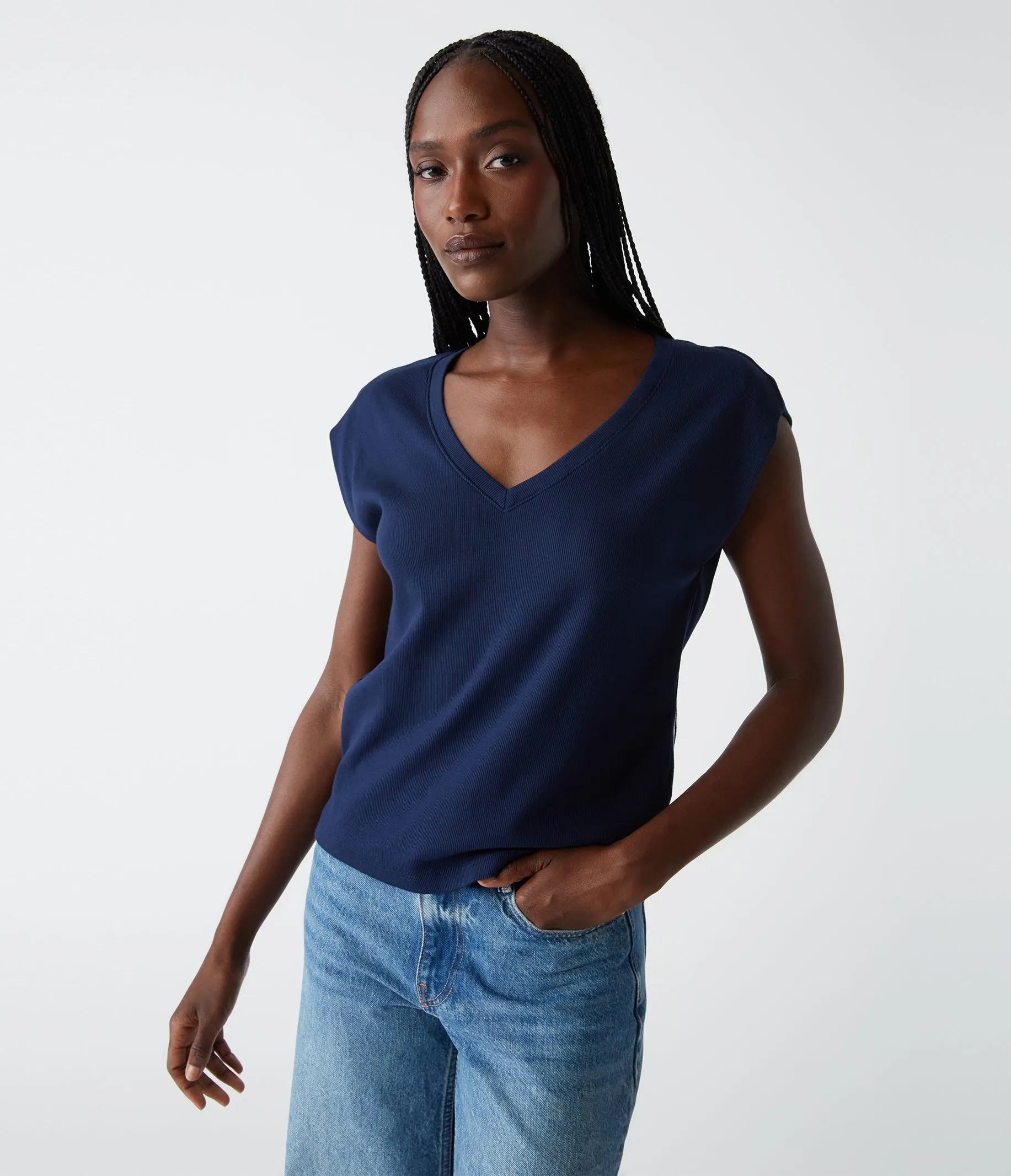 Tati Power Shoulder Top