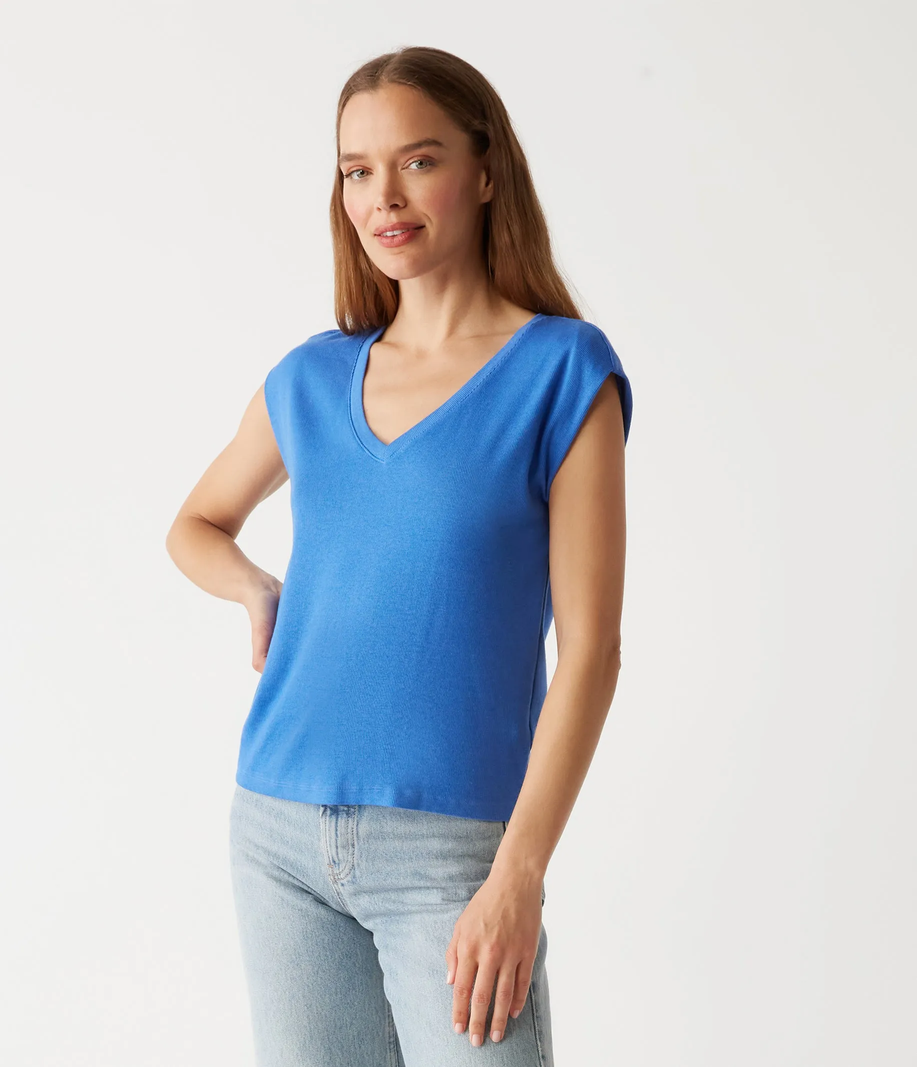 Tati Power Shoulder Top