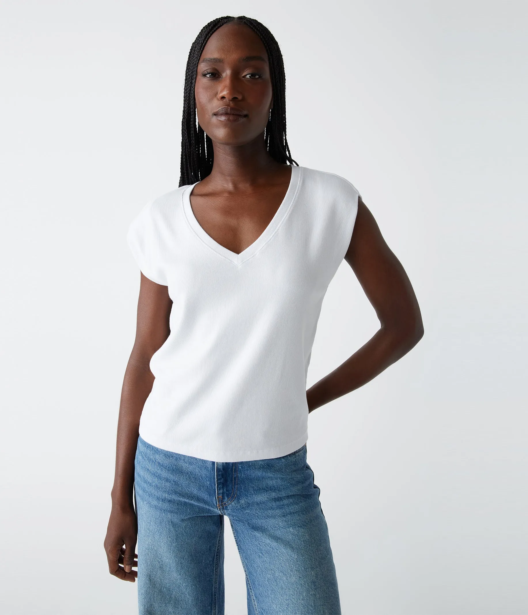 Tati Power Shoulder Top