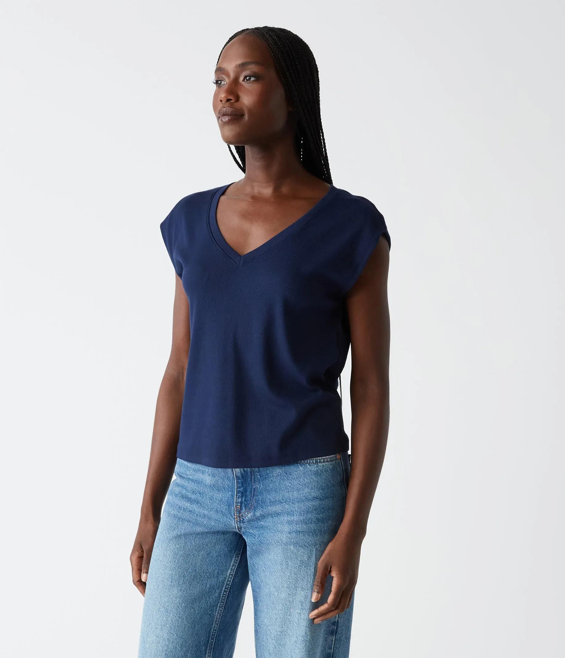 Tati Power Shoulder Top