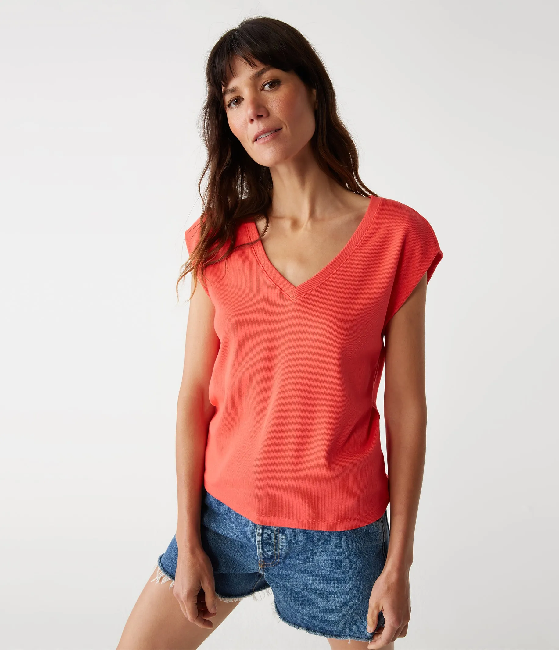 Tati Power Shoulder Top