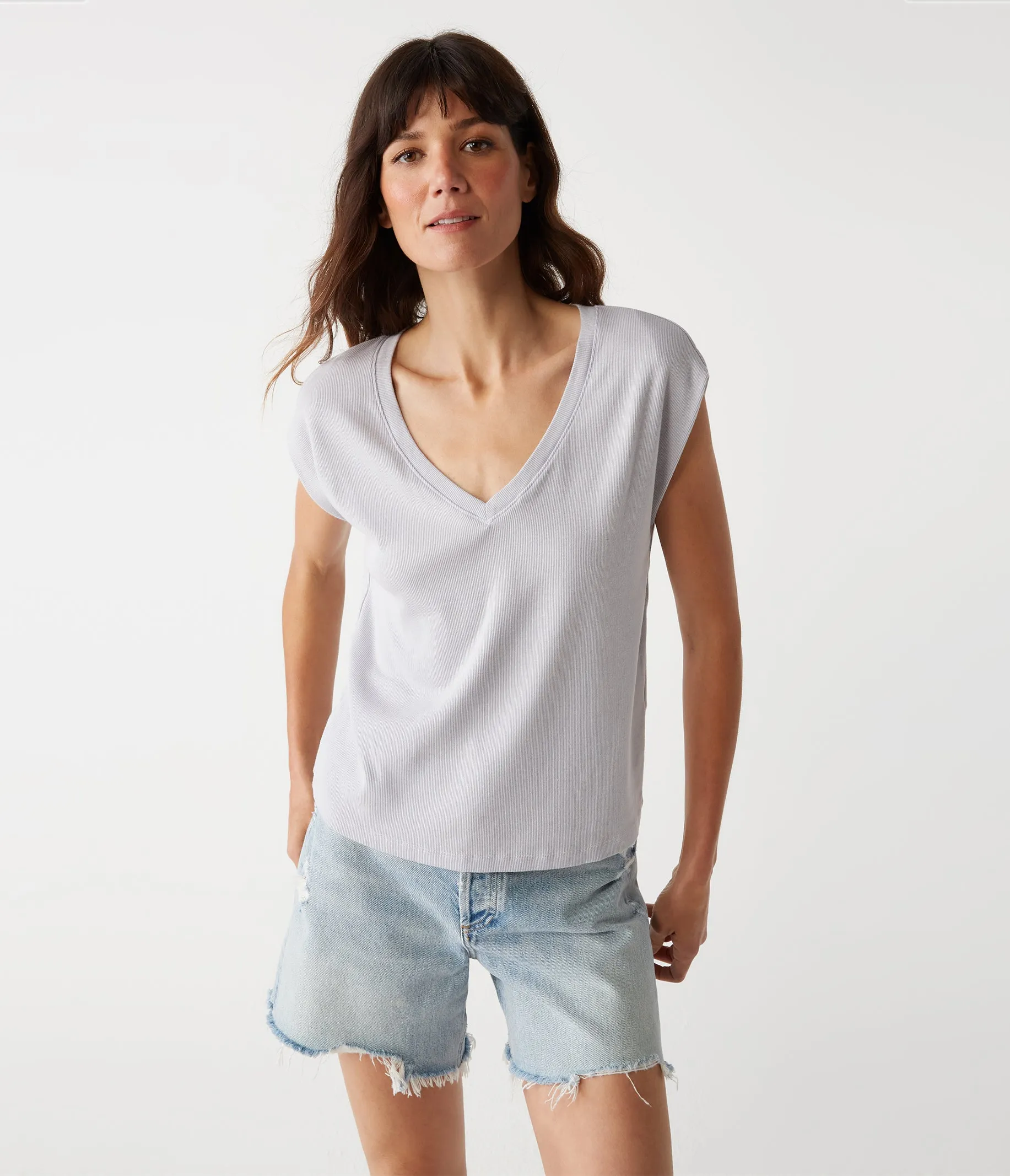 Tati Power Shoulder Top