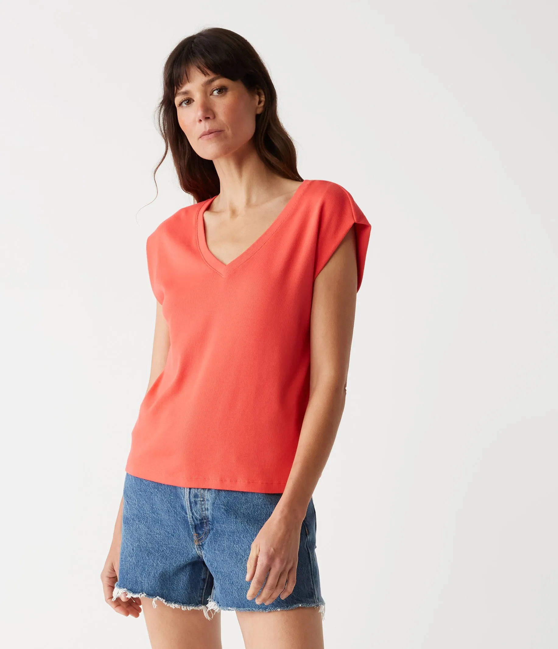 Tati Power Shoulder Top