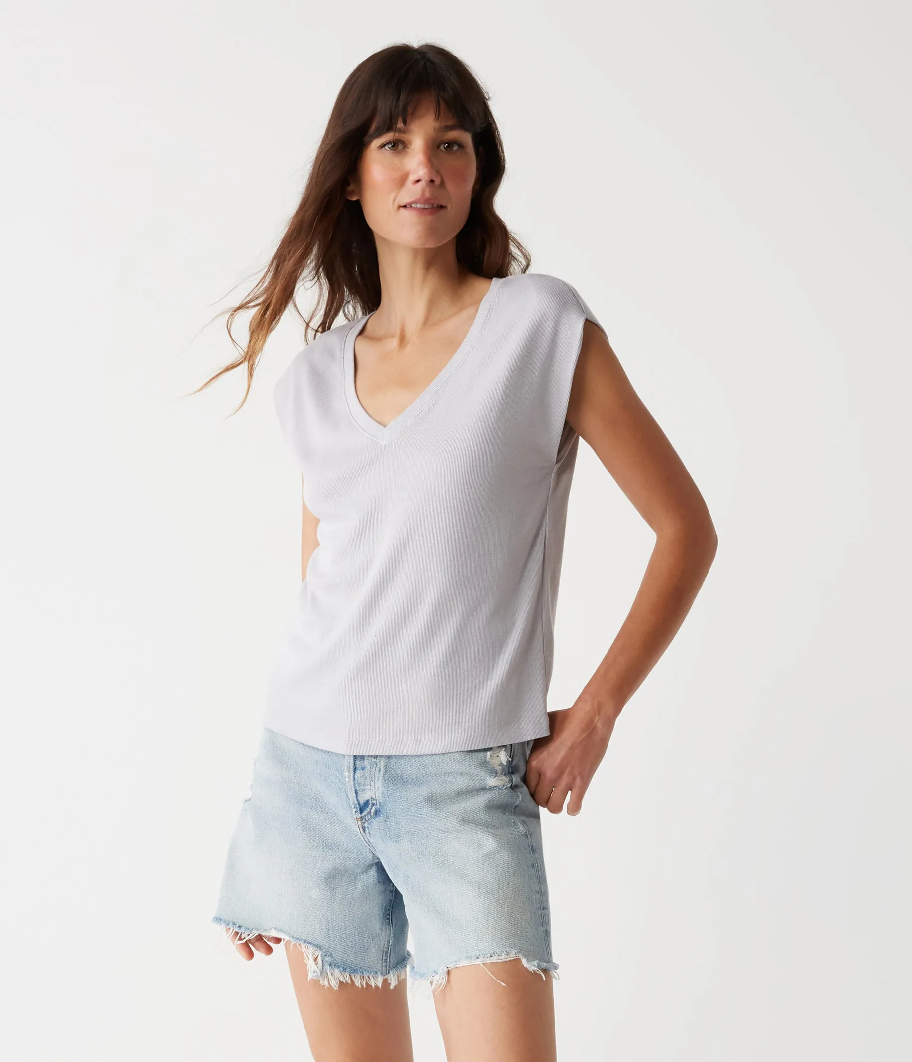 Tati Power Shoulder Top