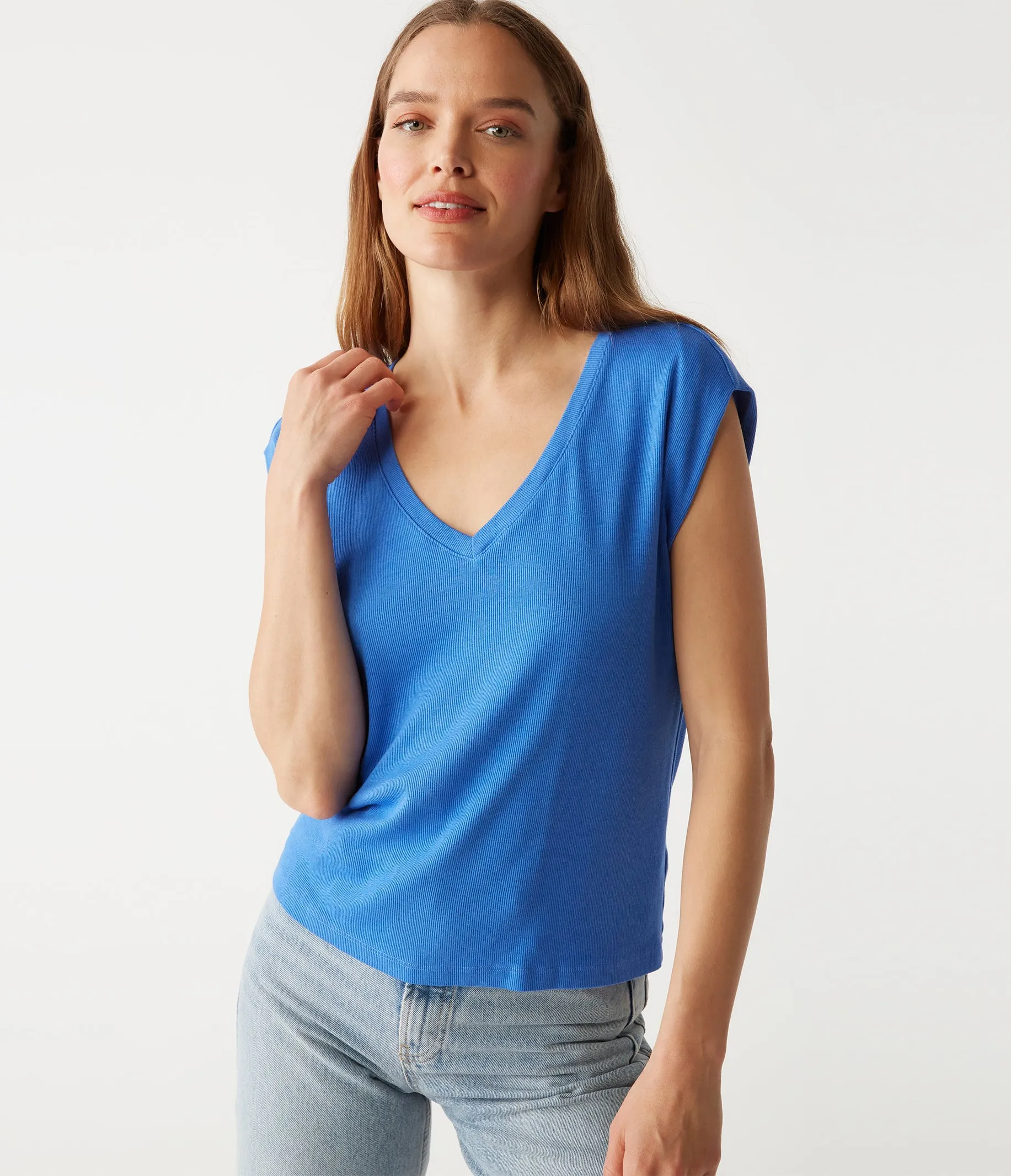 Tati Power Shoulder Top