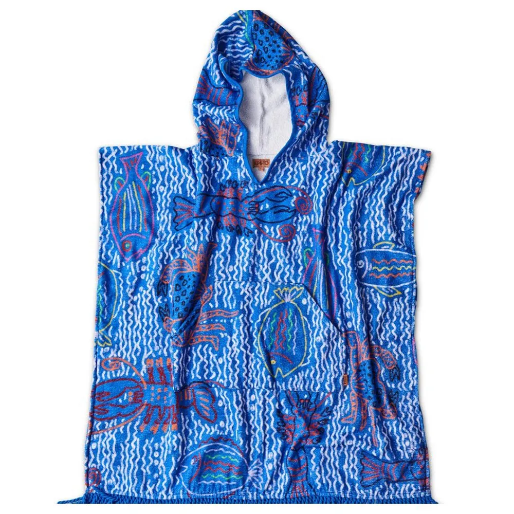 The Deep Blue Kids Terry Poncho