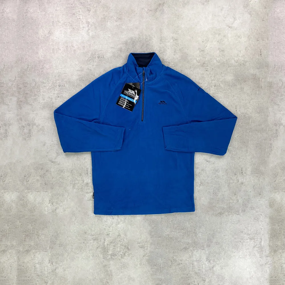 Trespass Blackford Fleece Half Zip Blue