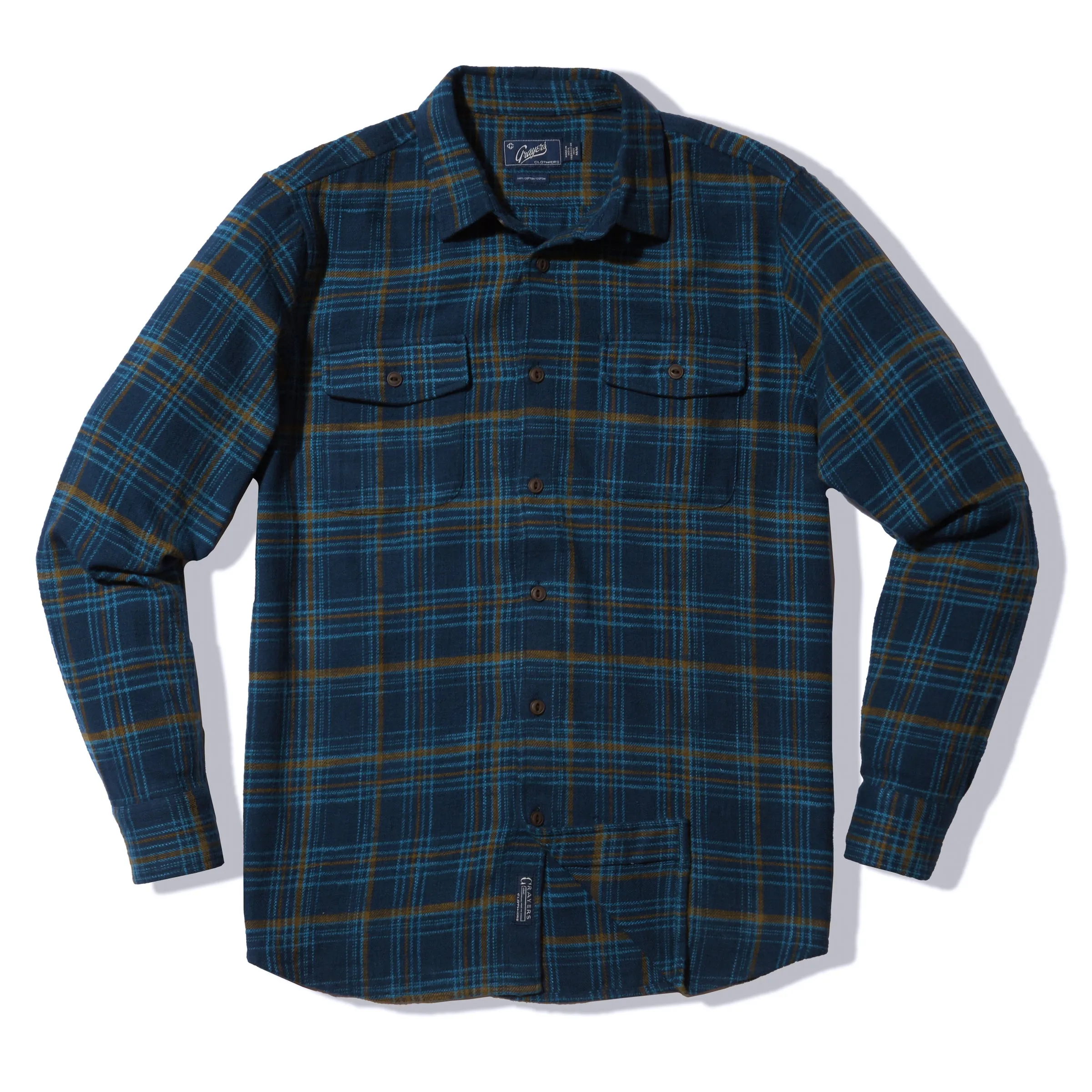 Vintage Slub Twill Shirt - Blue Curry