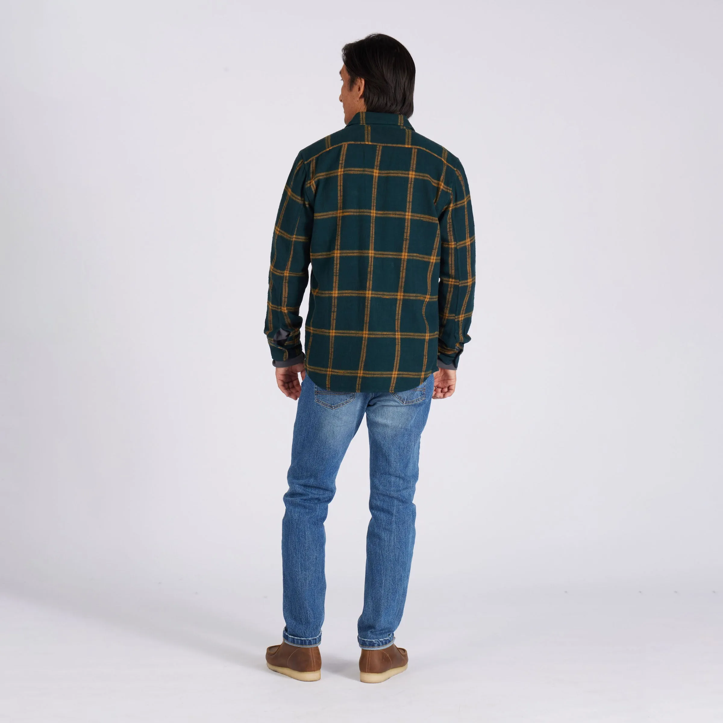 Vintage Slub Twill Shirt - Green Spruce Gold